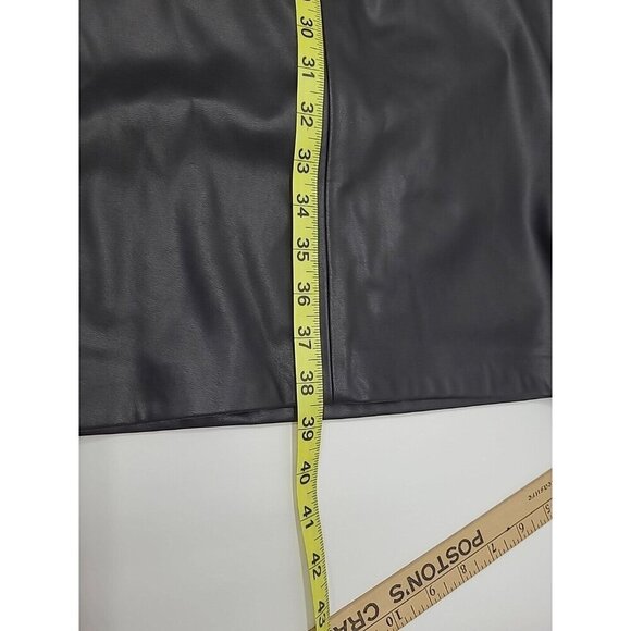 Calvin Klein Pencil Dress Women's Size 14 New with Tags Black Faux Leather - Picture 9 of 9